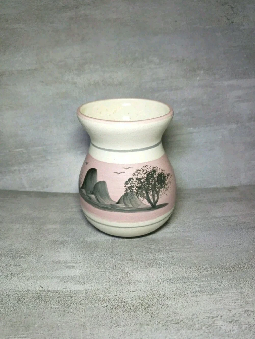 Thora Southwest Pottery Vase Signed Speckled 4